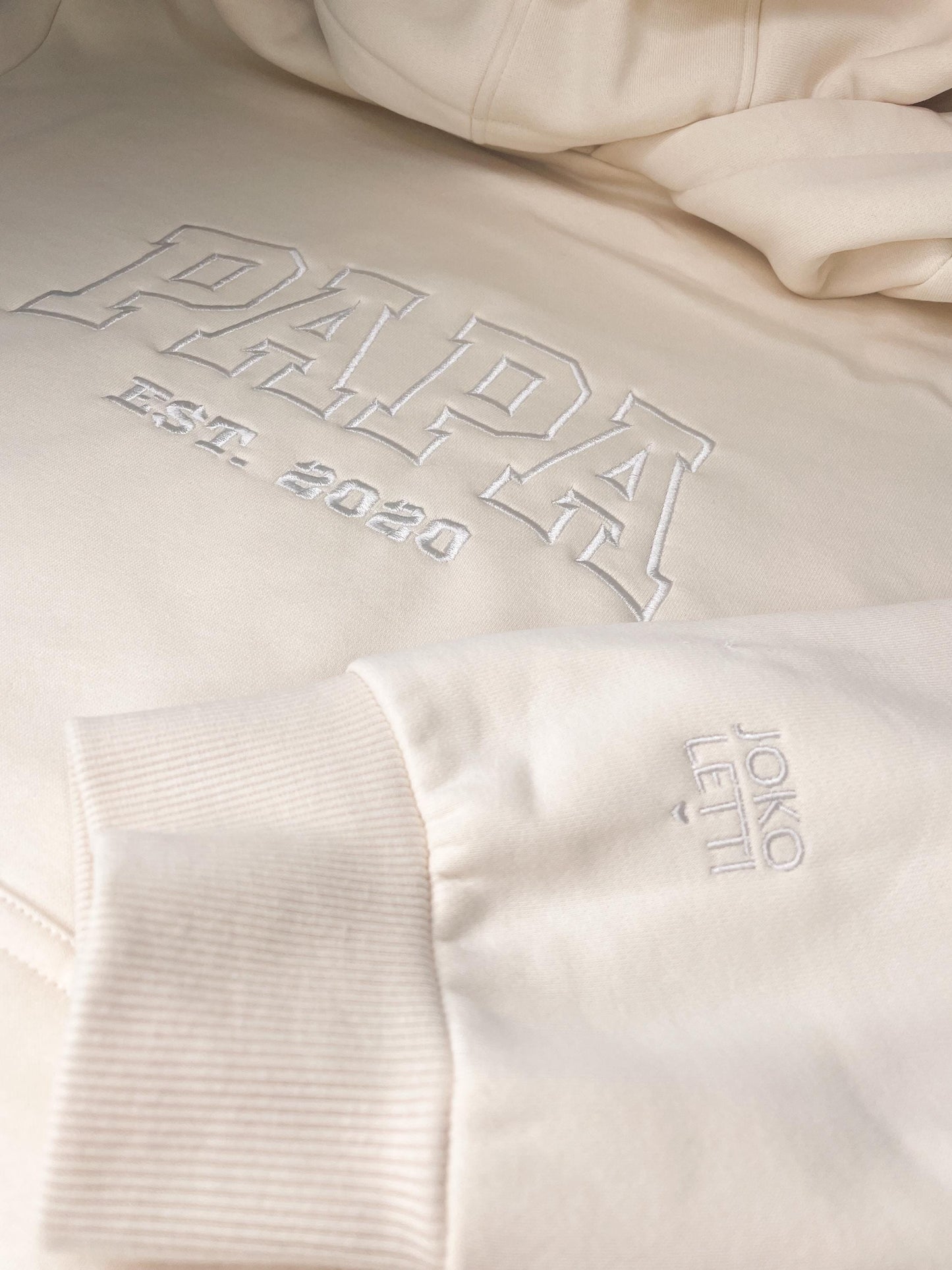 Papa Hoodie, bestickter Hoodie , Geschenk zum Vatertag zur Geburt oder zum Geburtstag