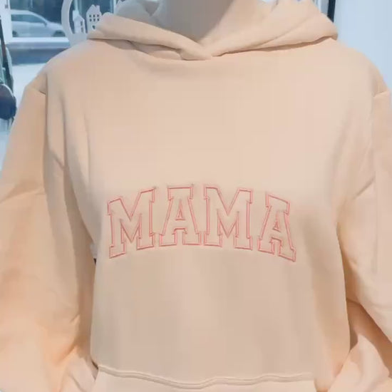 Bestickter Hoodie für Mama, Geschenk zum Muttertag, zur Geburt oder zum Geburtstag