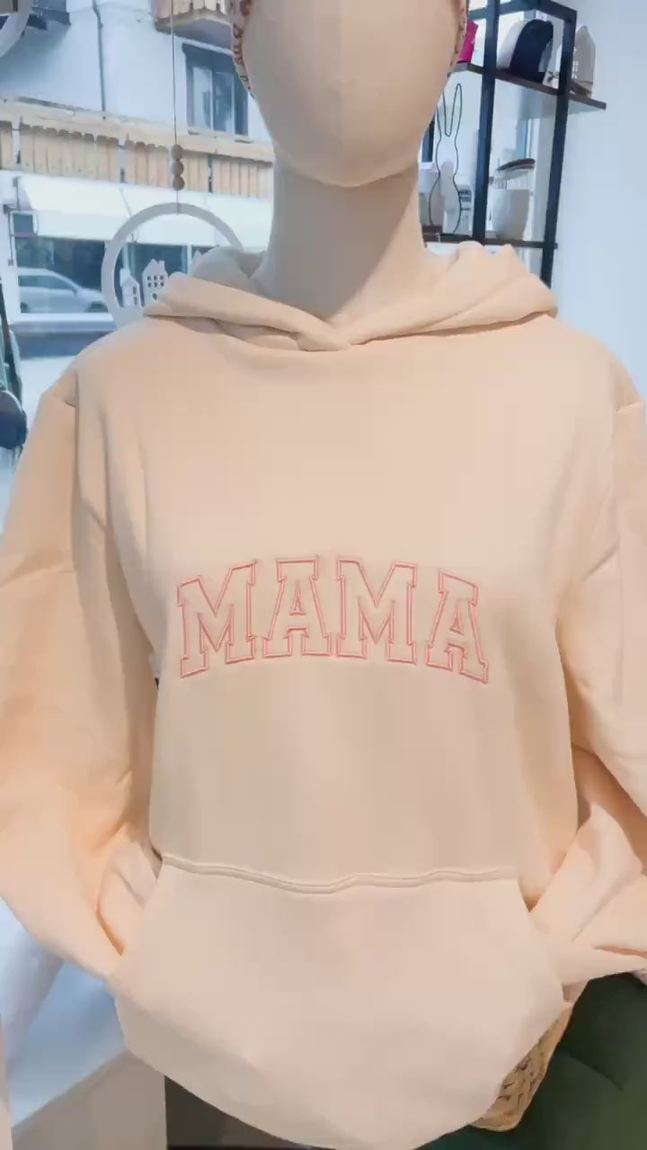 Bestickter Hoodie für Mama, Geschenk zum Muttertag, zur Geburt oder zum Geburtstag