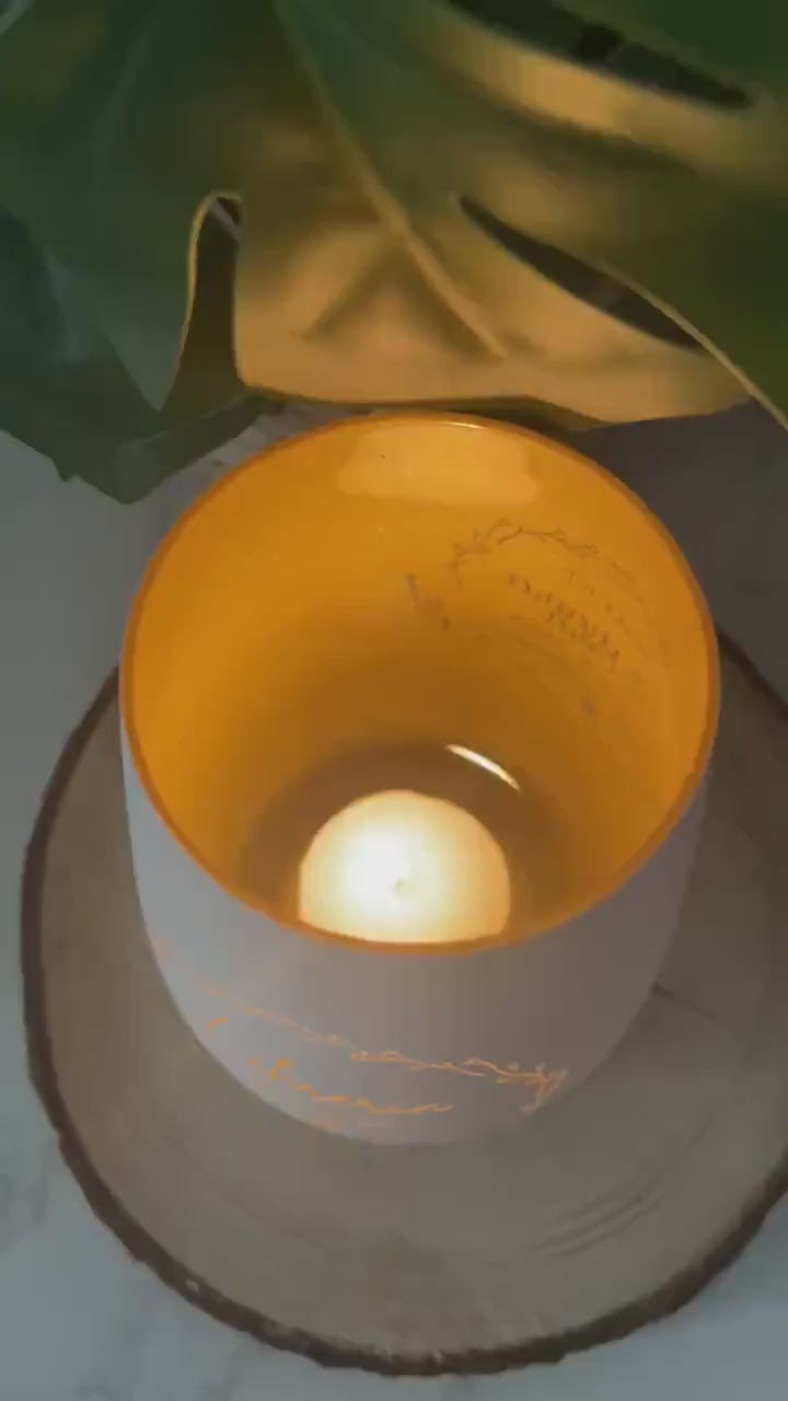 Personalisiertes Windlicht aus Glas – „Lehrerin mit Herz“ | Individuell graviert | Geschenk für Lehrer & Lehrerinnen