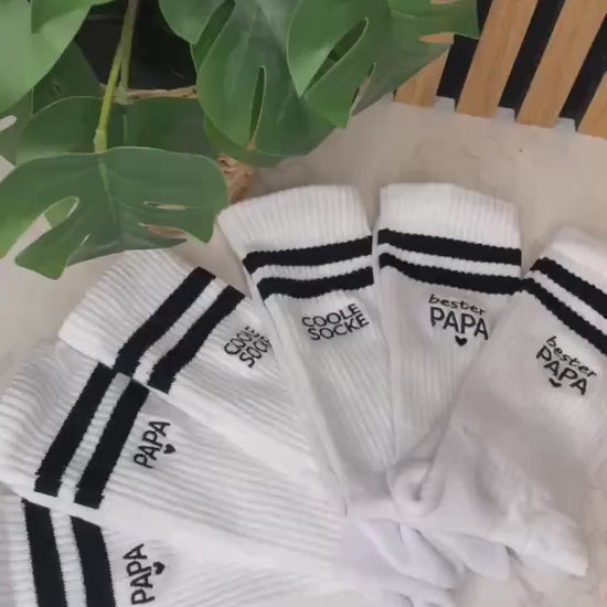 Personalisierte Socken für den Papa / Geschenk zum Vatertag oder Geburtstag