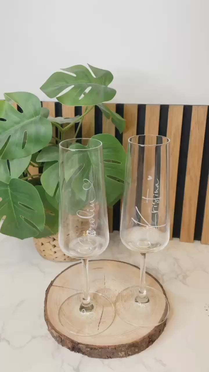 Personalisierte Sektgläser mit Namensgravur – Zeitlos & individuell | Lasergravur