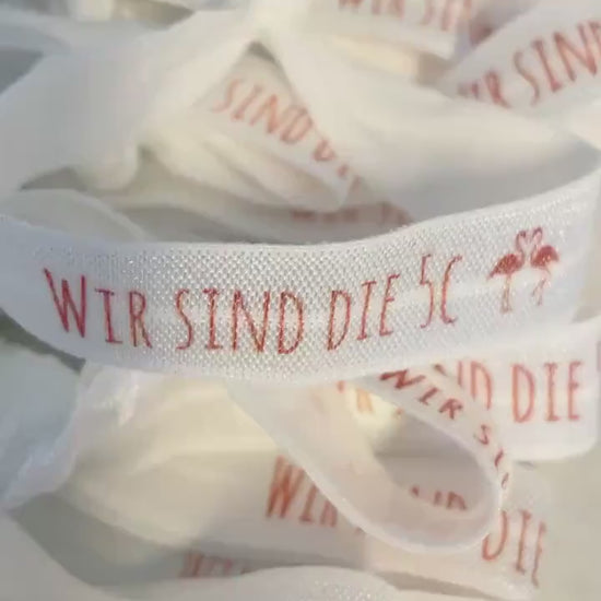 Elastisches Armband mit deinem Wunschaufdruck/ Gastgeschenk/Freundschaftsarmband/Junggesellinnenabschied