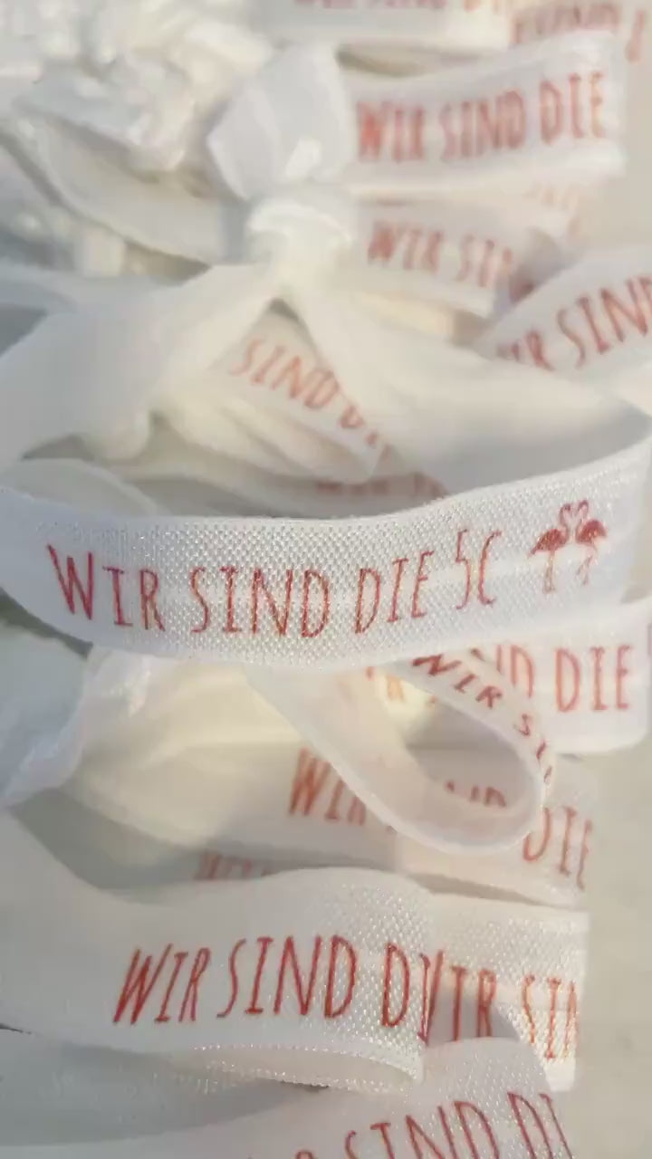 Elastisches Armband mit deinem Wunschaufdruck/ Gastgeschenk/Freundschaftsarmband/Junggesellinnenabschied
