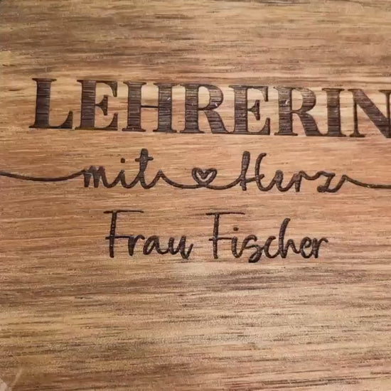 Lehrerin mit Herz,personalisiertes Geschenk, danke für die schöne Zeit/ Dankeschön vorratsglas, Abschiedsgeschenk Lehrerin