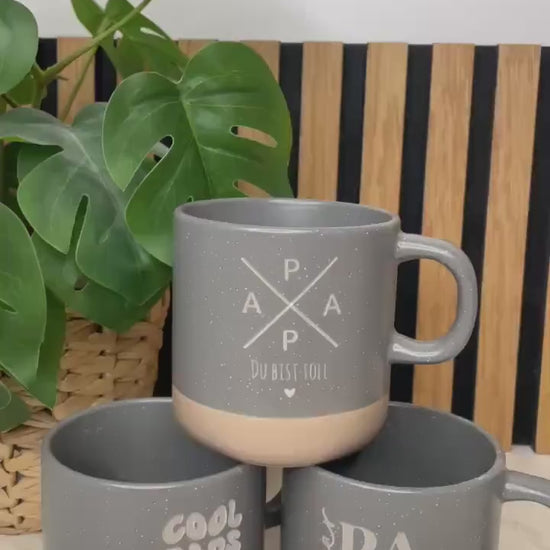 Tasse für Papa zum Vatertag oder Geburtag / Super Papa / Papa du bist toll