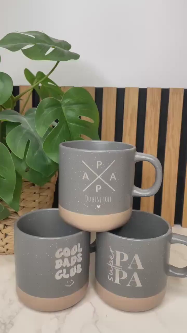 Tasse für Papa zum Vatertag oder Geburtag / Super Papa / Papa du bist toll