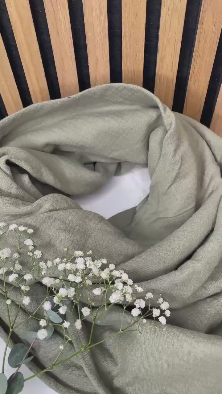 XXL Musselintuch / Schal aus Musselinstoff für Erwachsene und Kinder in tollen Farben