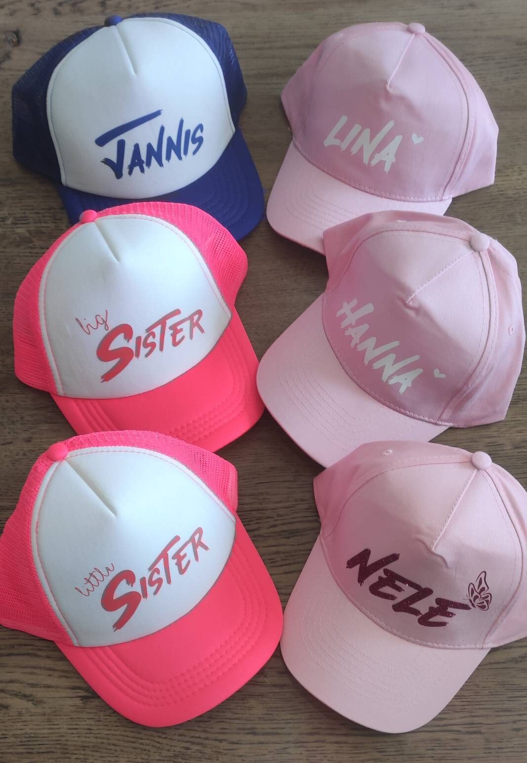 Personalisierte Cap / Mütze / Snapback für Kinder und Teenager/ verschiedene Farben mit verstellbarem Verschluss