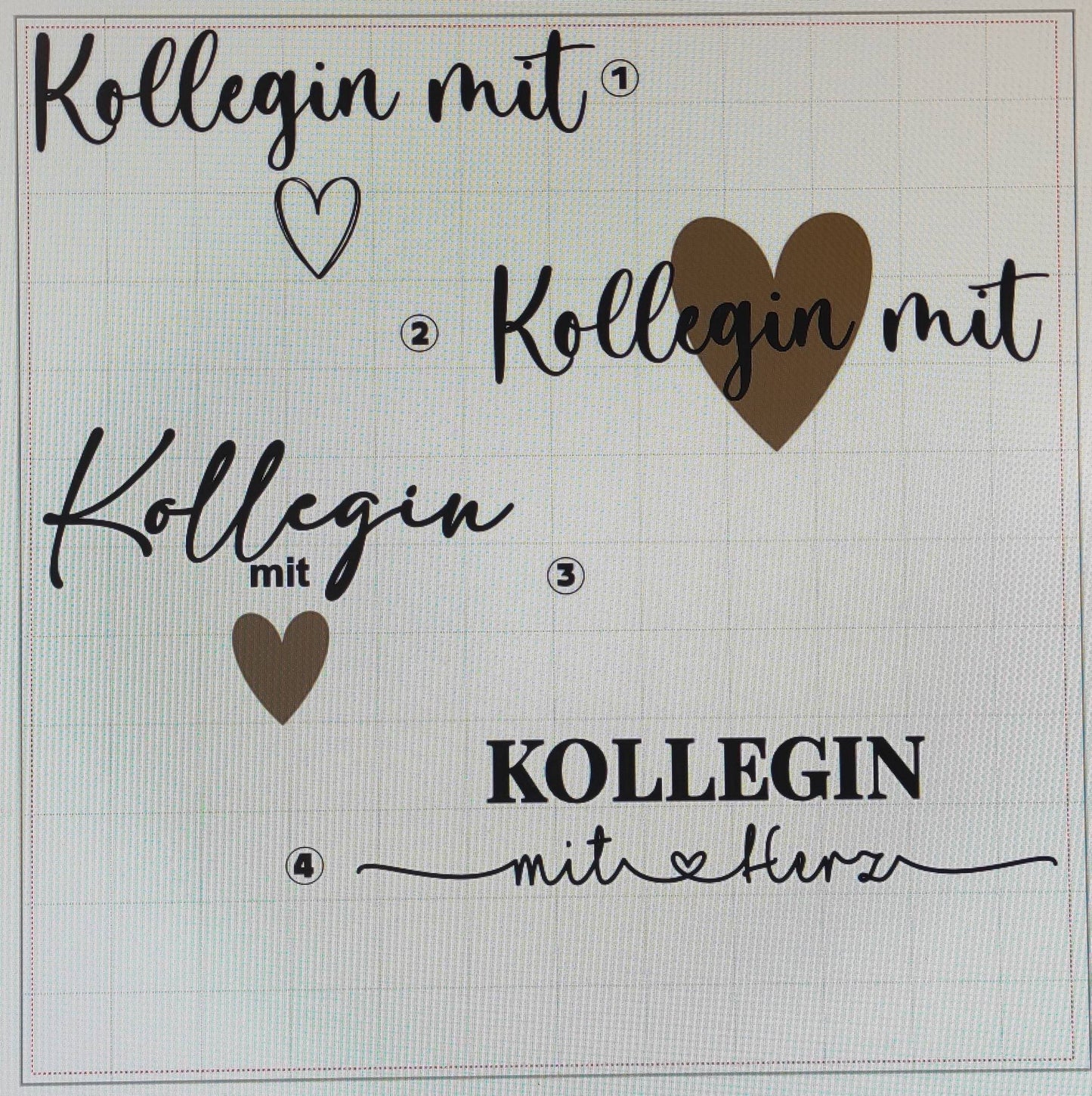 Kollegin mit Herz untersch. Designs, Abschiedsgeschenk, Dankeschön / verschiedene Taschenmodelle