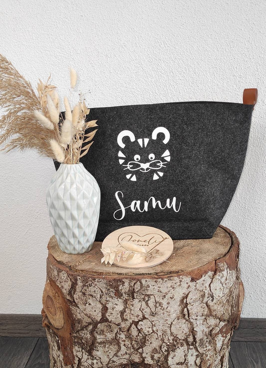 Personalisierter Aufbewahrungskorb für den Wickeltisch / Kinderzimmer / Geburtsgeschenk/ Babygeschenk