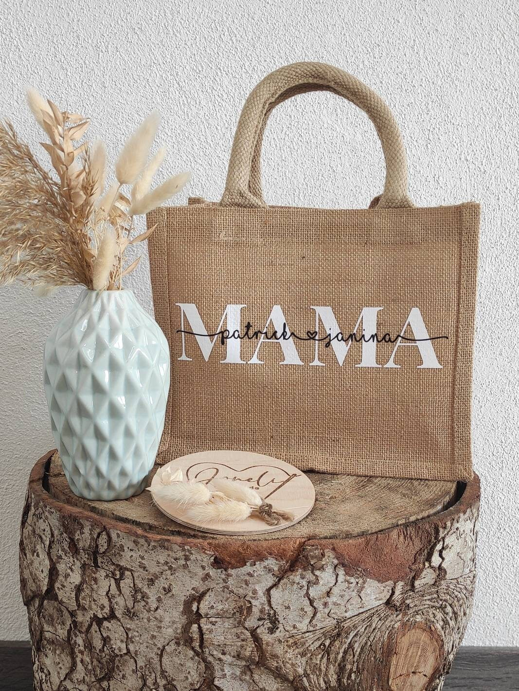 Oma/Mama mit den Namen der Enkel/Kinder / verschiedene Taschenmodelle