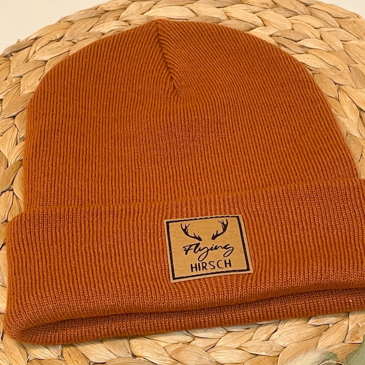 Hipster Beanie Unisex Wintermütze "flying Hirsch" Skifahren Festival