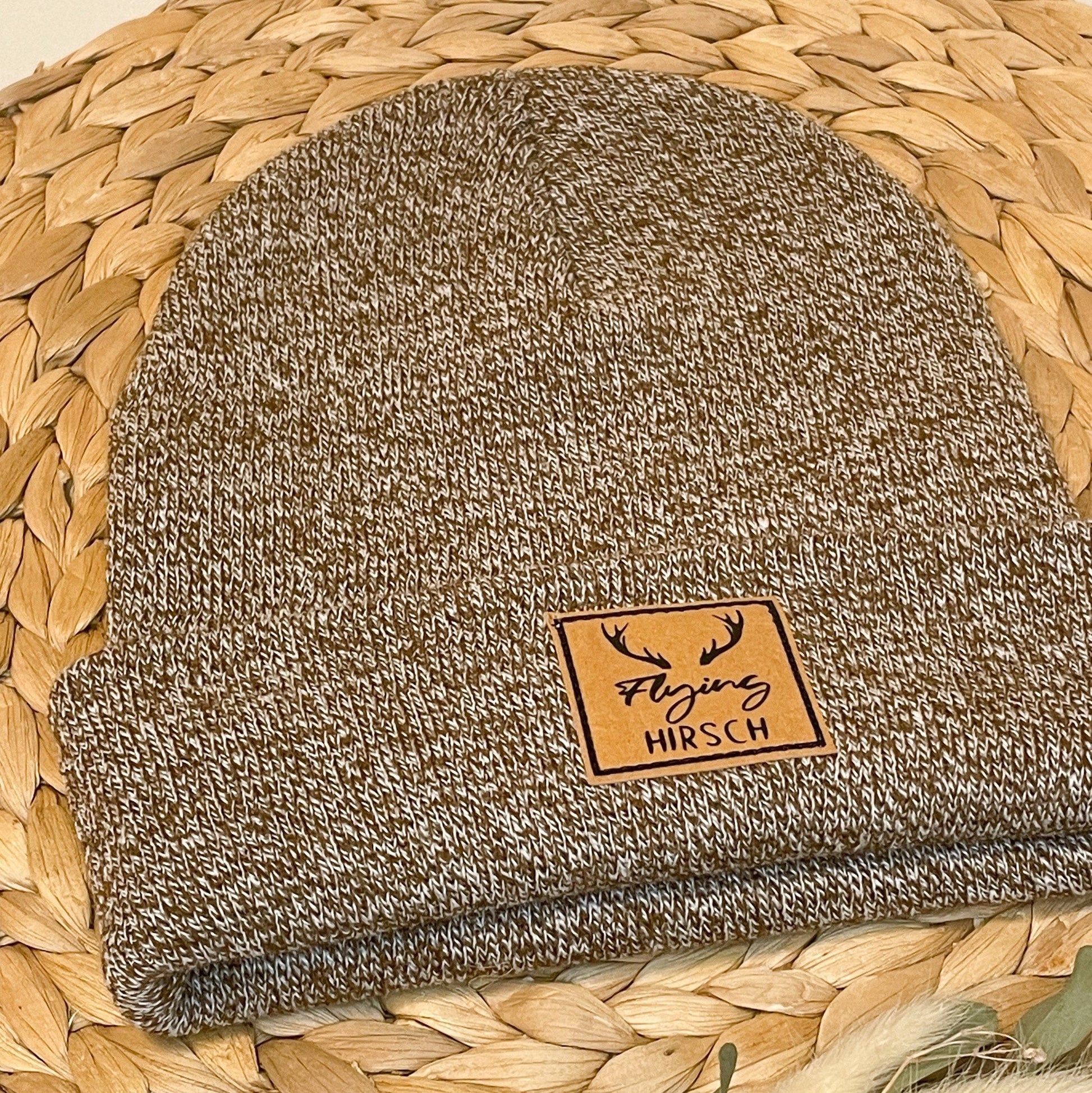 Hipster Beanie Unisex Wintermütze "flying Hirsch" Skifahren Festival