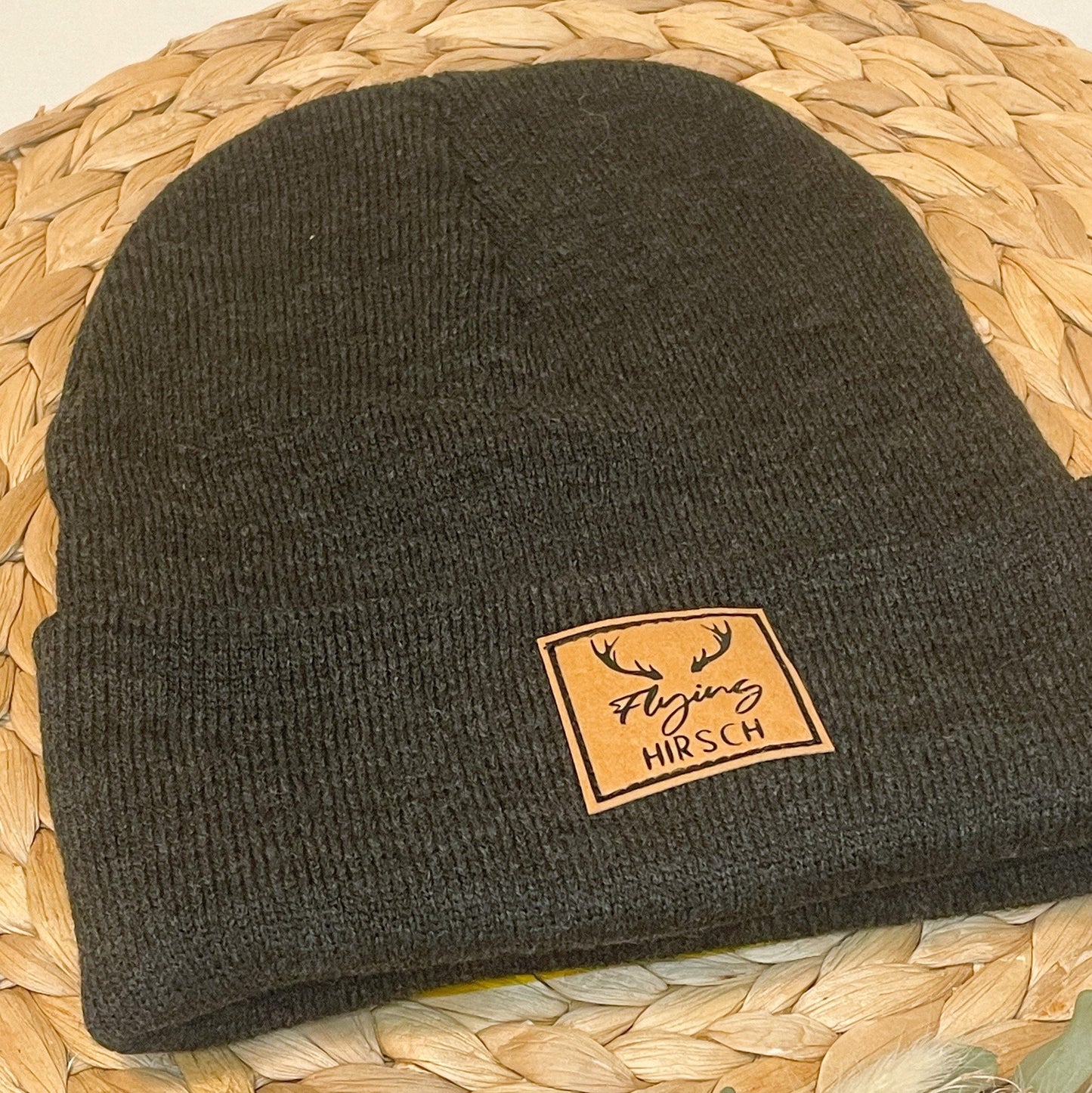 Hipster Beanie Unisex Wintermütze "flying Hirsch" Skifahren Festival