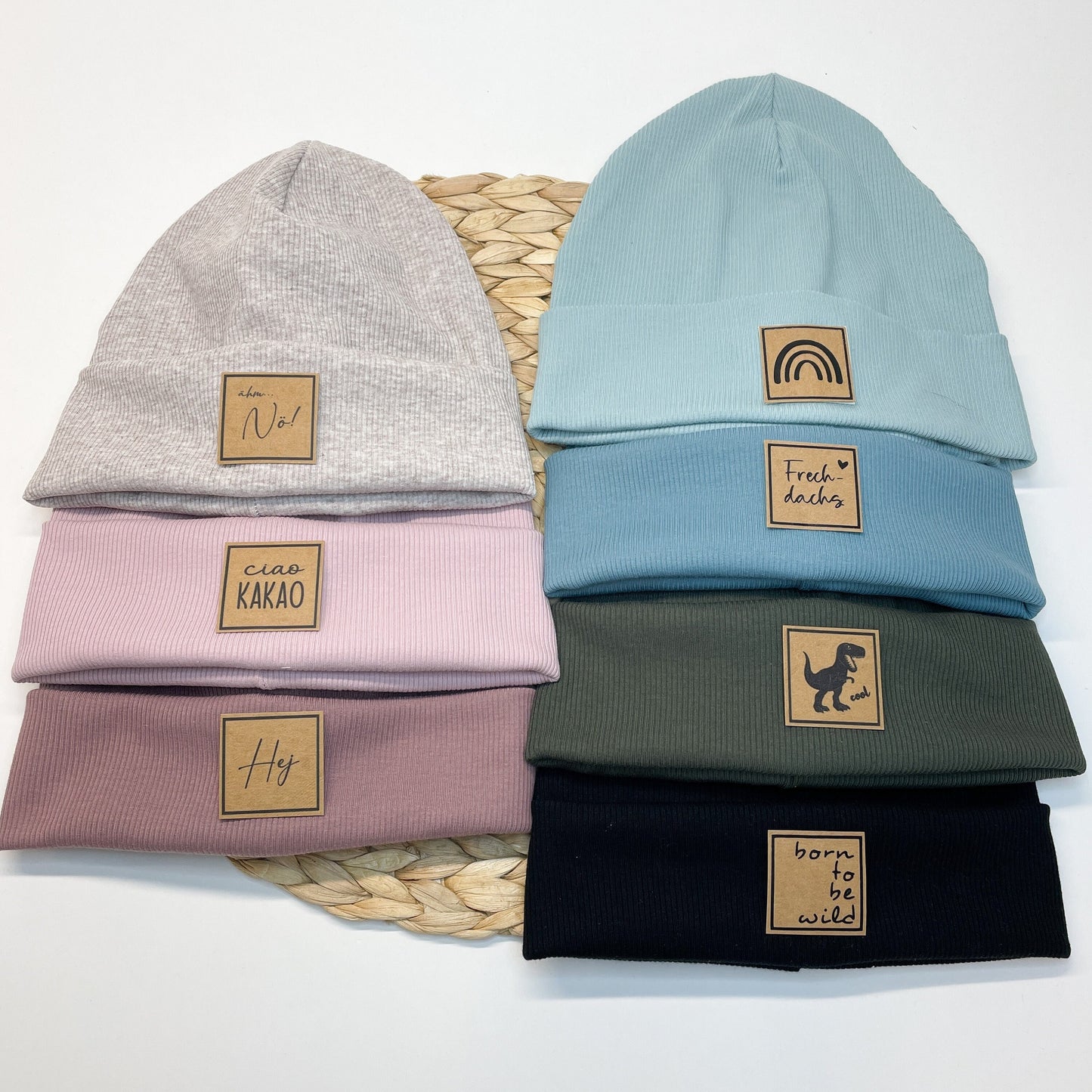 Hipster Beanie / Mütze/ Dreieckstuch/ mit Liebe genähte und personalisierte Hipster Beanie für Kinder und Erwachsene