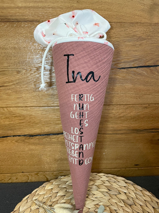 Rentnertüte/ Geschenk zum Ruhestand/ Zuckertüte/ personalisiert mit dem Name